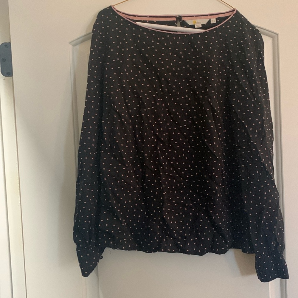 Boden polka dot blouse size 10